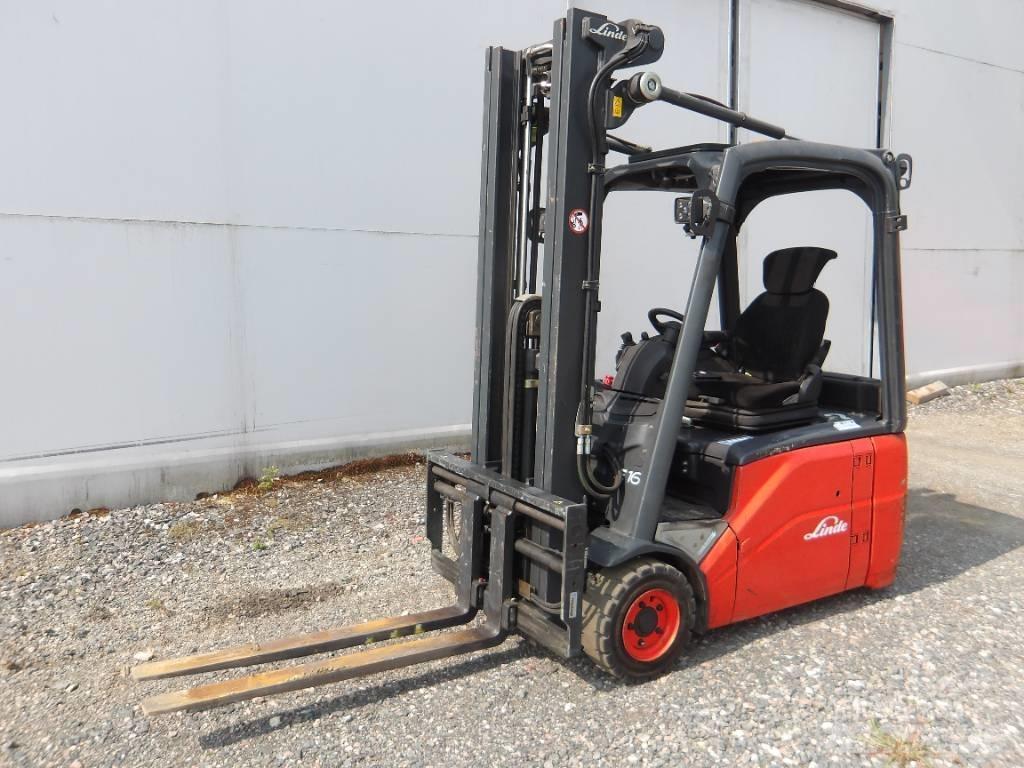 Linde E 16 Elmotviktstruckar