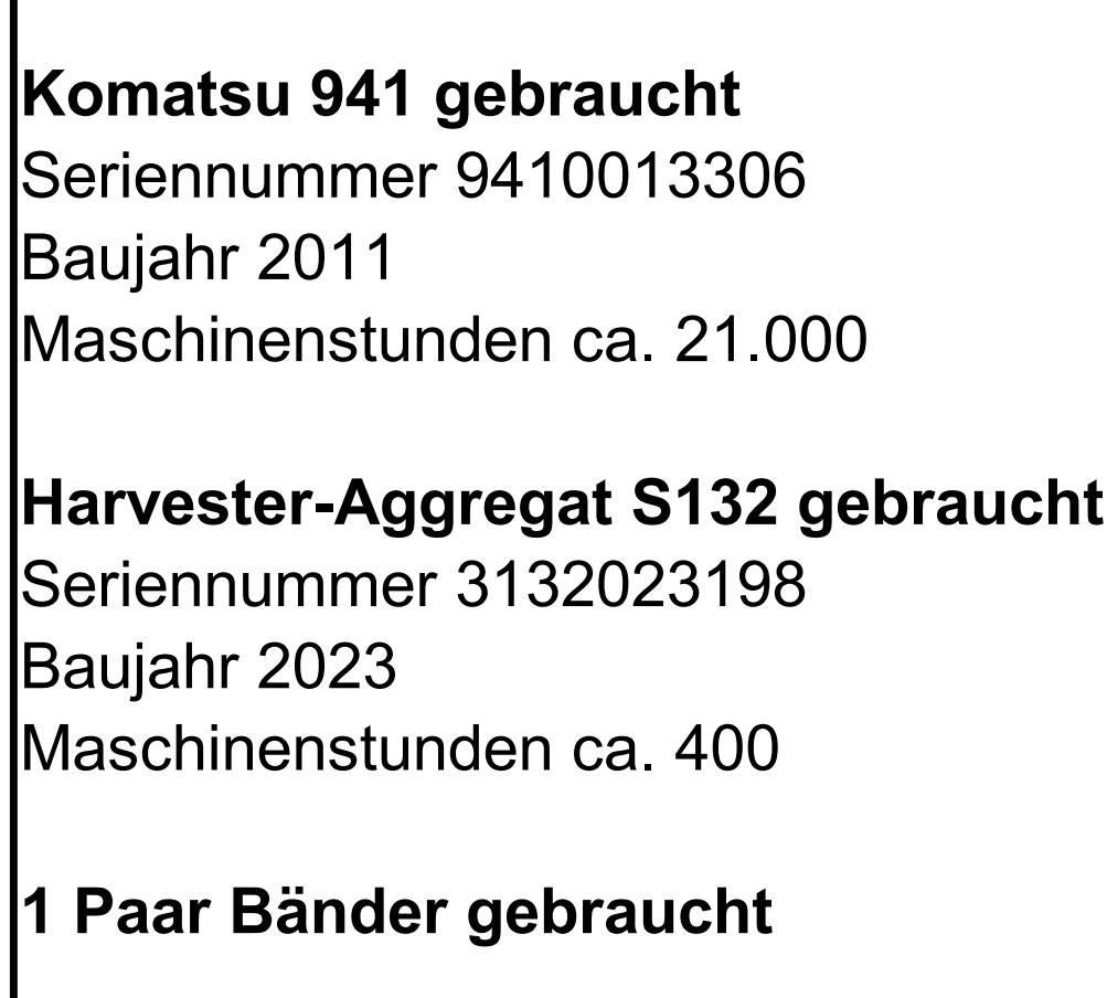 Komatsu 941 Skördare
