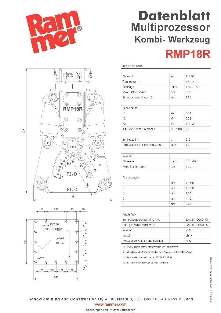 Rammer RMP18R Asfaltsskärare