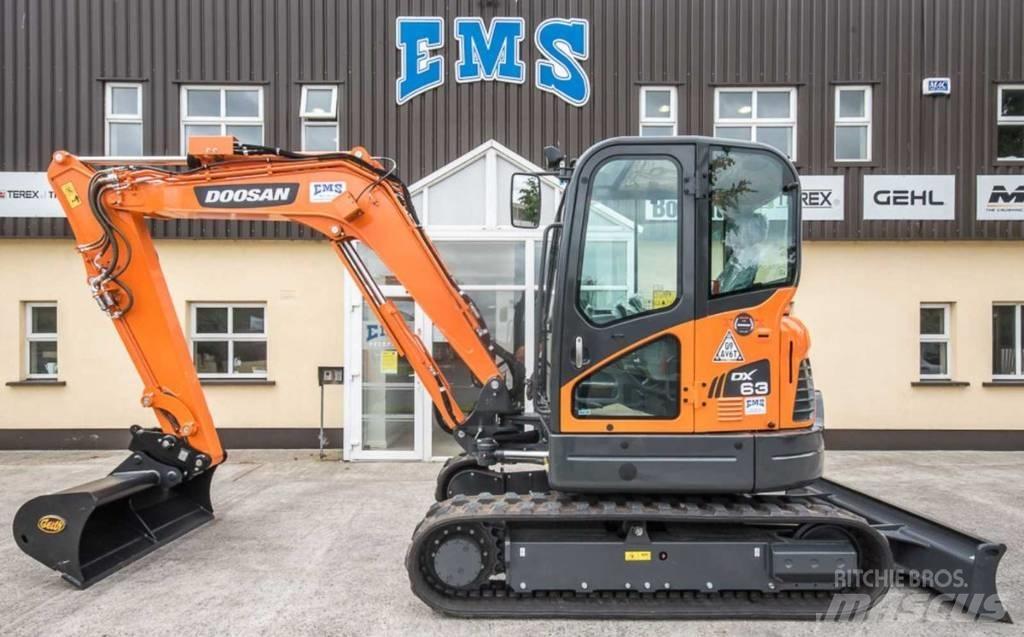 Doosan DX 63-3 Minigrävare < 7t