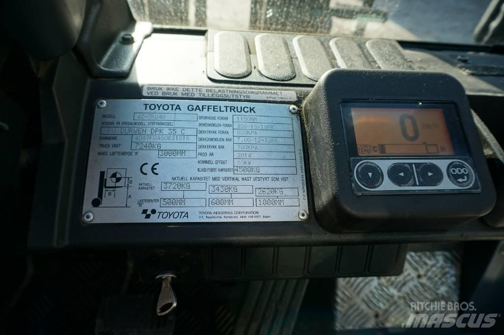 Toyota 42-7FD40 Dieselmotviktstruckar
