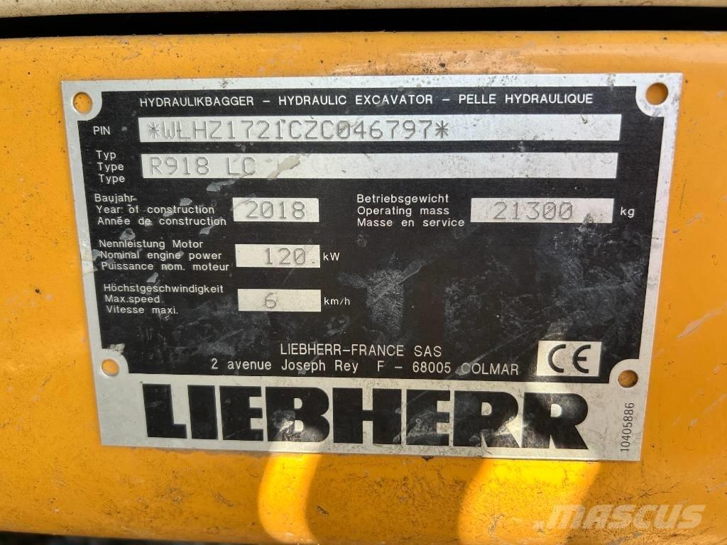 Liebherr R 918 LC Bandgrävare