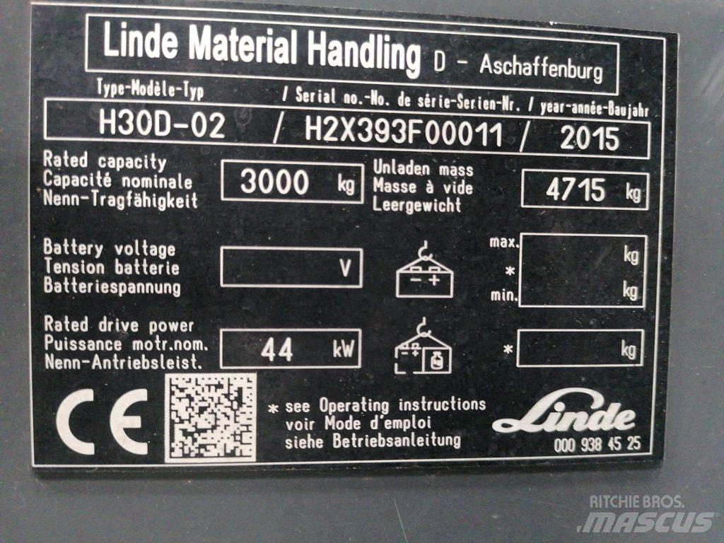 Linde H30D-02 Dieselmotviktstruckar