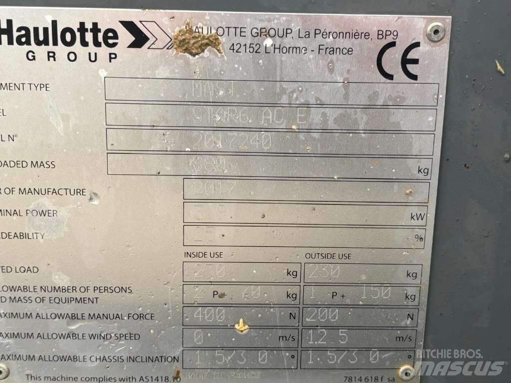 Haulotte Star 6 Personhissar och andra hissar