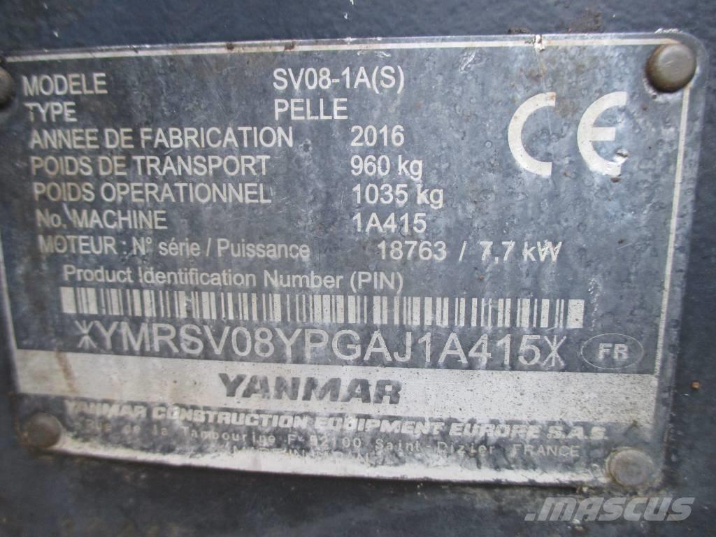 Yanmar SV 08-1 A Minigrävare < 7t