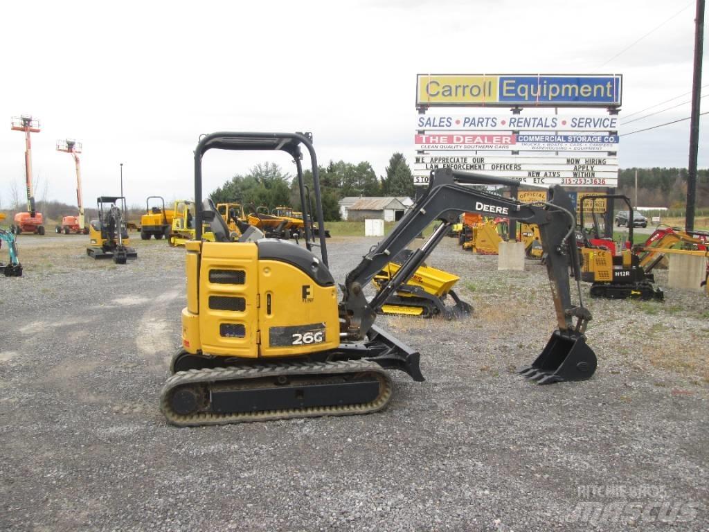 John Deere 26G Minigrävare < 7t