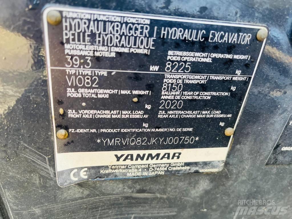 Yanmar Vio 82 Midigrävmaskiner 7t - 12t