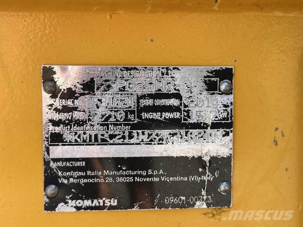 Komatsu PC26MR-3 Minigrävare < 7t