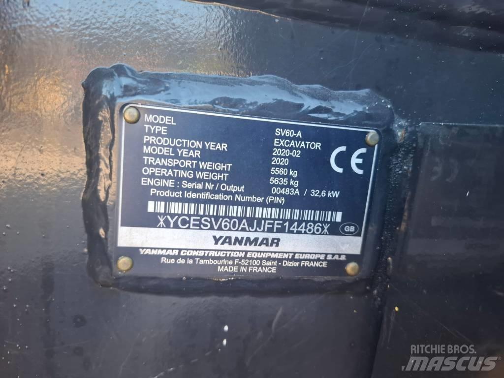 Yanmar SV 60 A Midigrävmaskiner 7t - 12t
