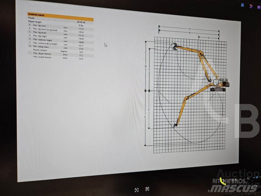 JCB JS 145 LR Bandgrävare