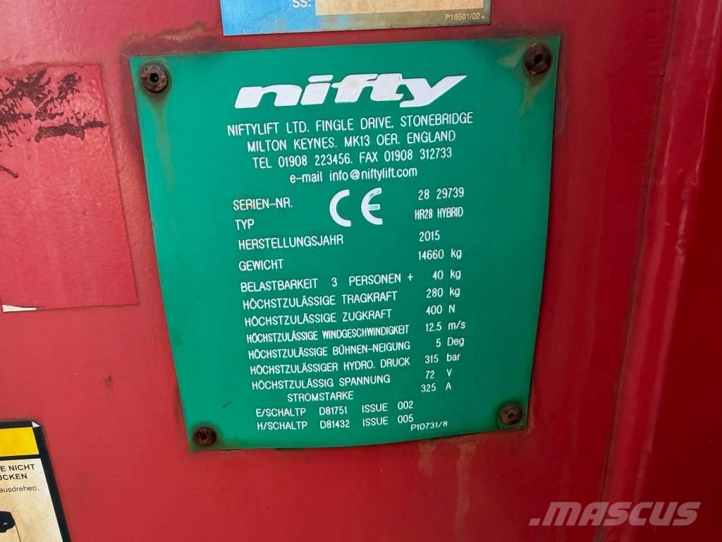 Niftylift HR 28 Bomliftar