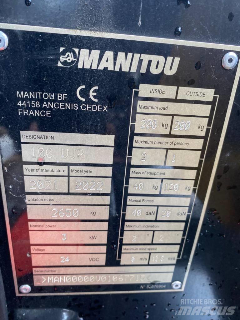 Manitou 100 VJR Personhissar och andra hissar