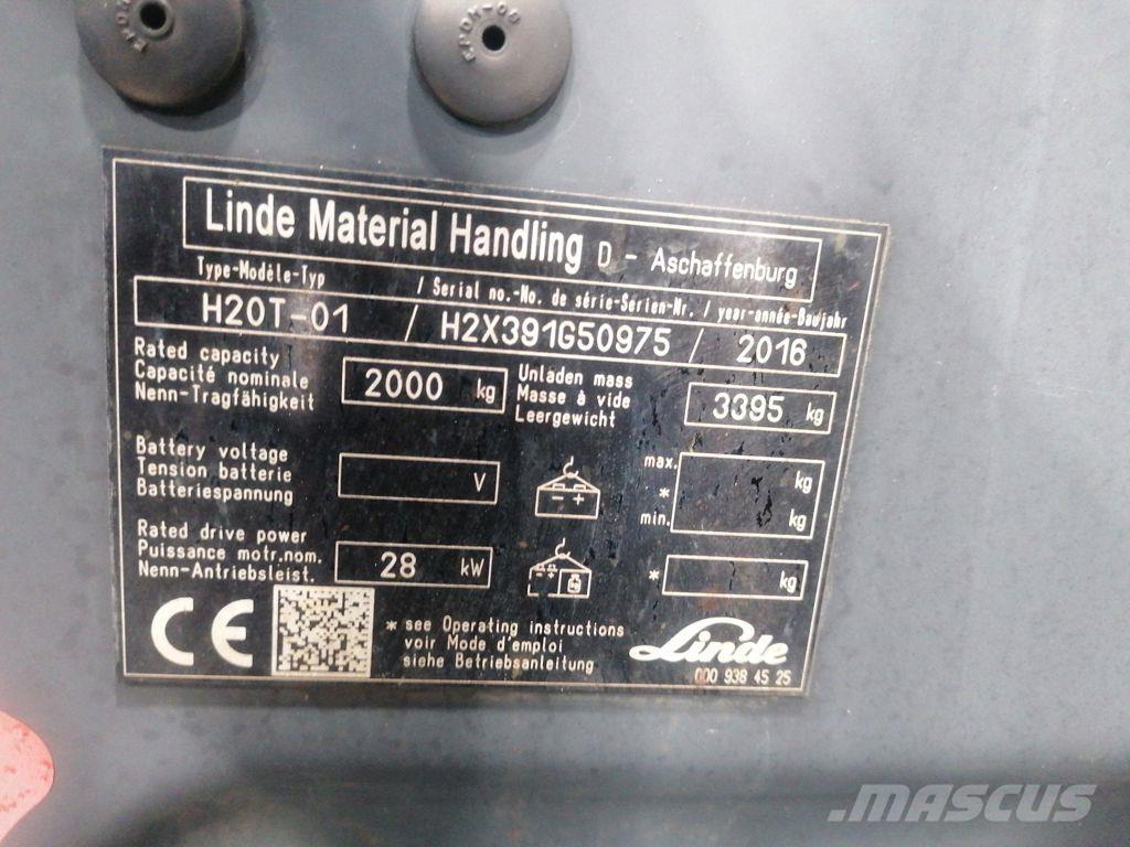 Linde H20T-01 Gasolmotviktstruckar