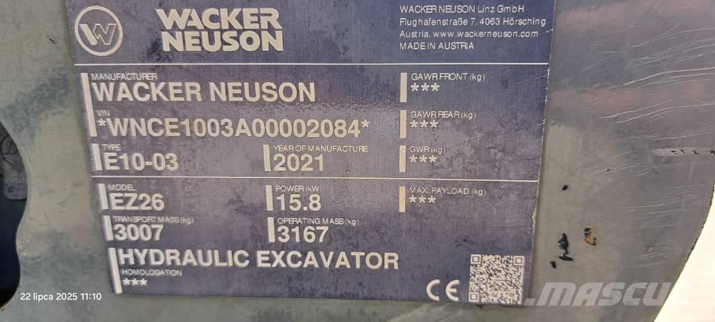 Wacker Neuson EZ 26 Bandgrävare