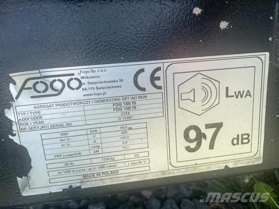 Fogo Iveco 100 KVA Dieselgeneratorer