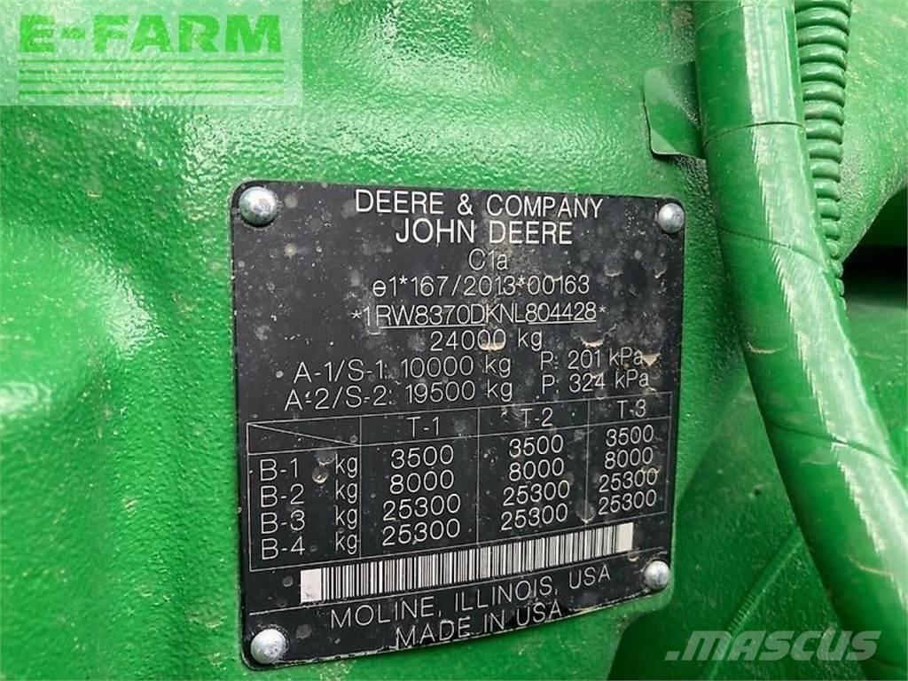 John Deere 8rx370 Traktorer