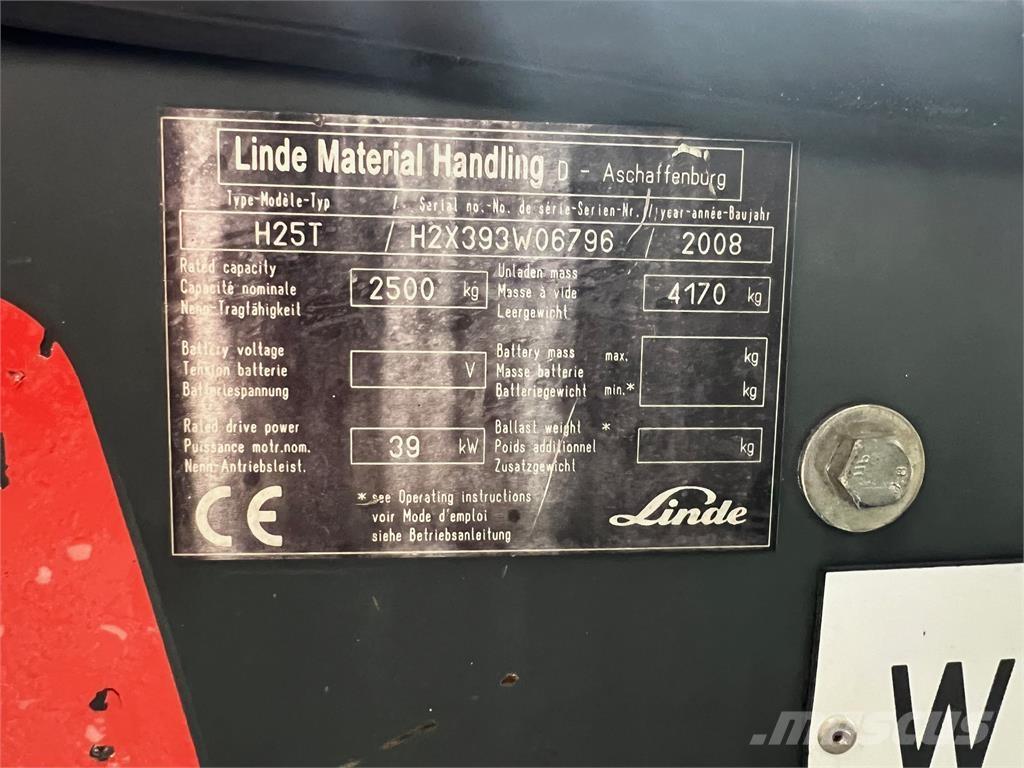 Linde H25T Gasolmotviktstruckar