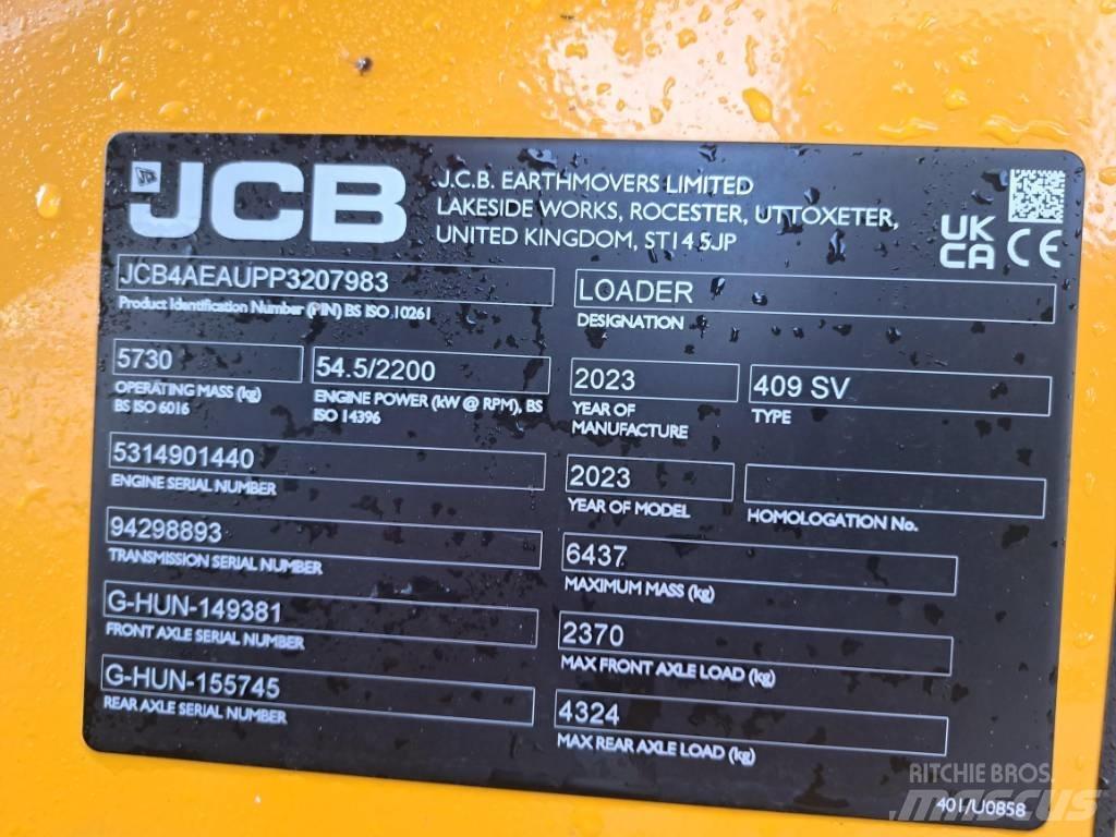 JCB 409 SV NE Hjullastare