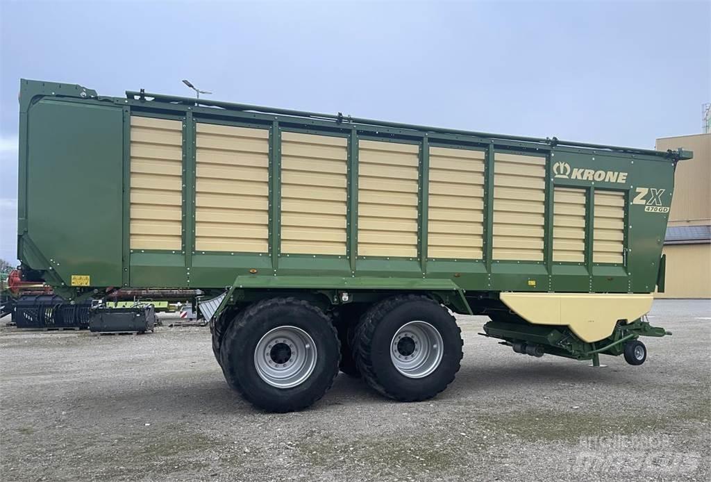 Krone ZX 470 GD Hackvagn / Självlastarvagn