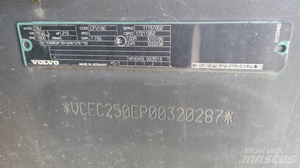 Volvo EC 250 EL Bandgrävare