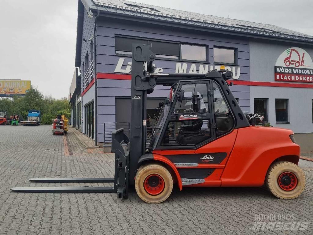 Linde H80T-03/1100 Gasolmotviktstruckar