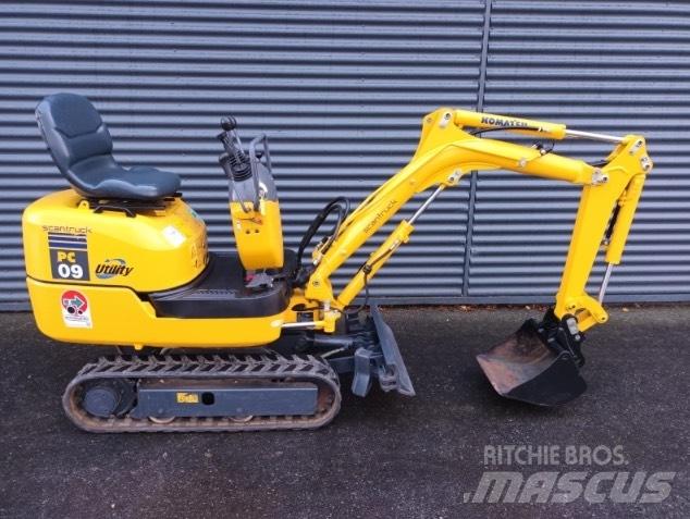 Komatsu PC 9 Minigrävare < 7t