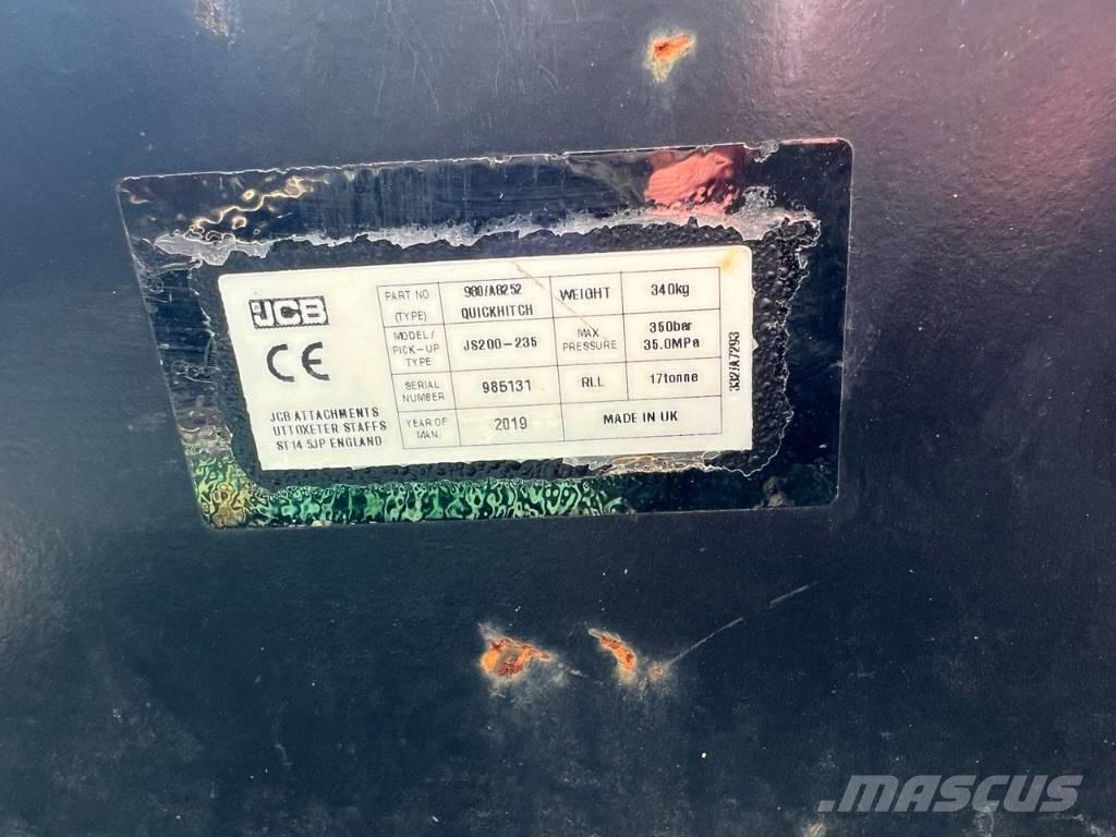 JCB 980/A8252 Redskapsfäste/ adaptrar