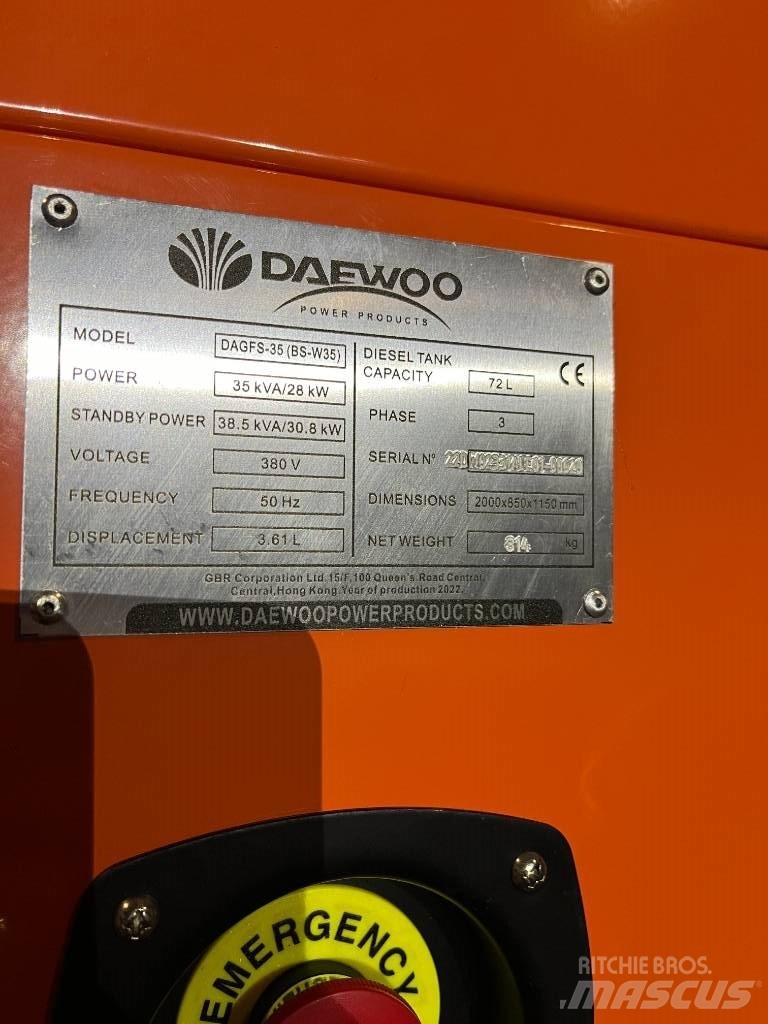 Daewoo Dagfs-35 Dieselgeneratorer
