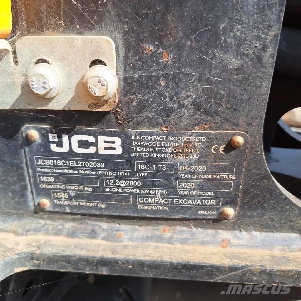 JCB 16 C-1 Minigrävare < 7t