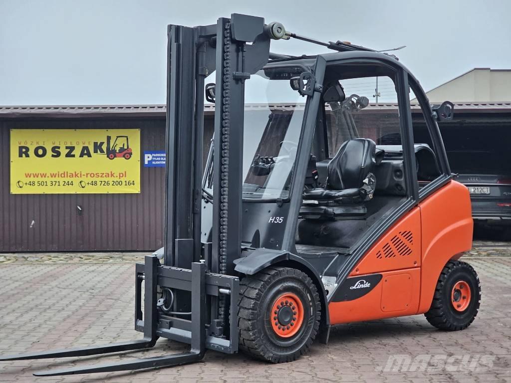 Linde H35T-02 Gasolmotviktstruckar