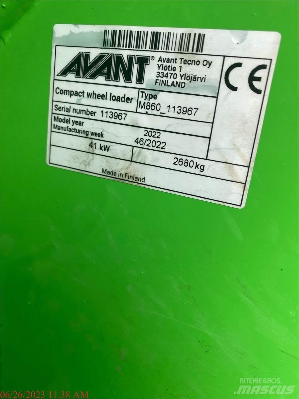 Avant 860I Hjullastare
