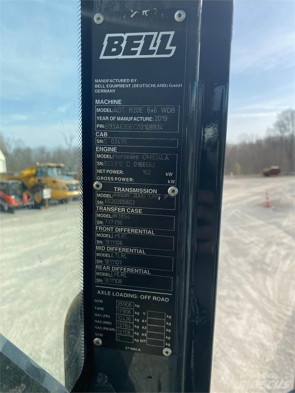 Bell B20E Midjestyrd dumper