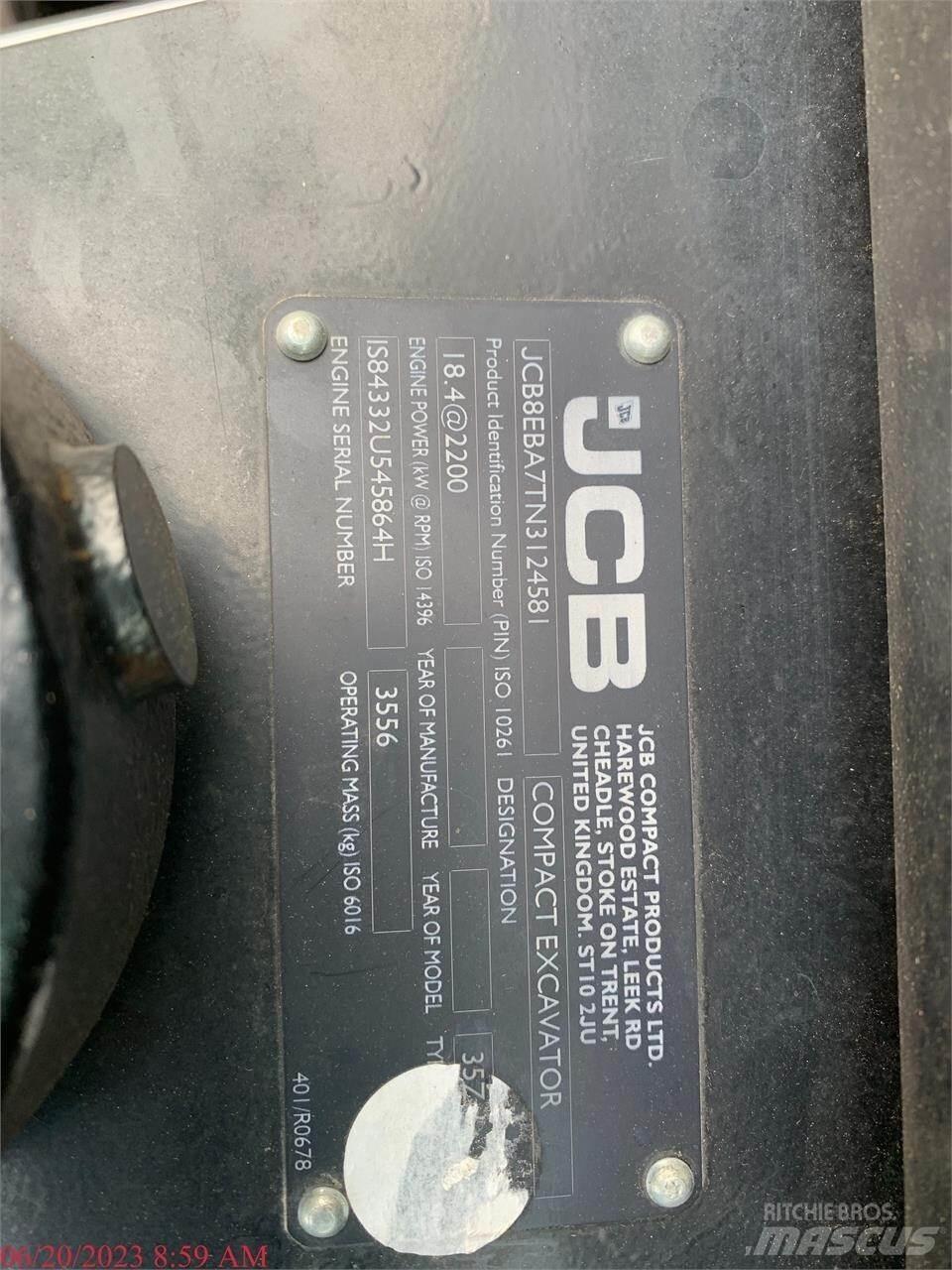 JCB 35Z-1 Minigrävare < 7t