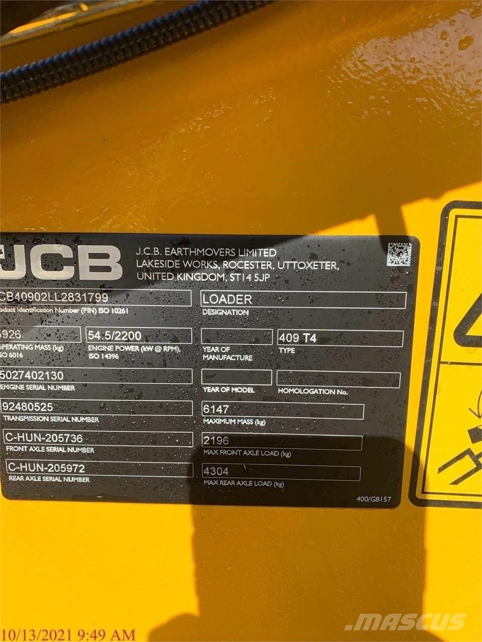 JCB 409 Hjullastare