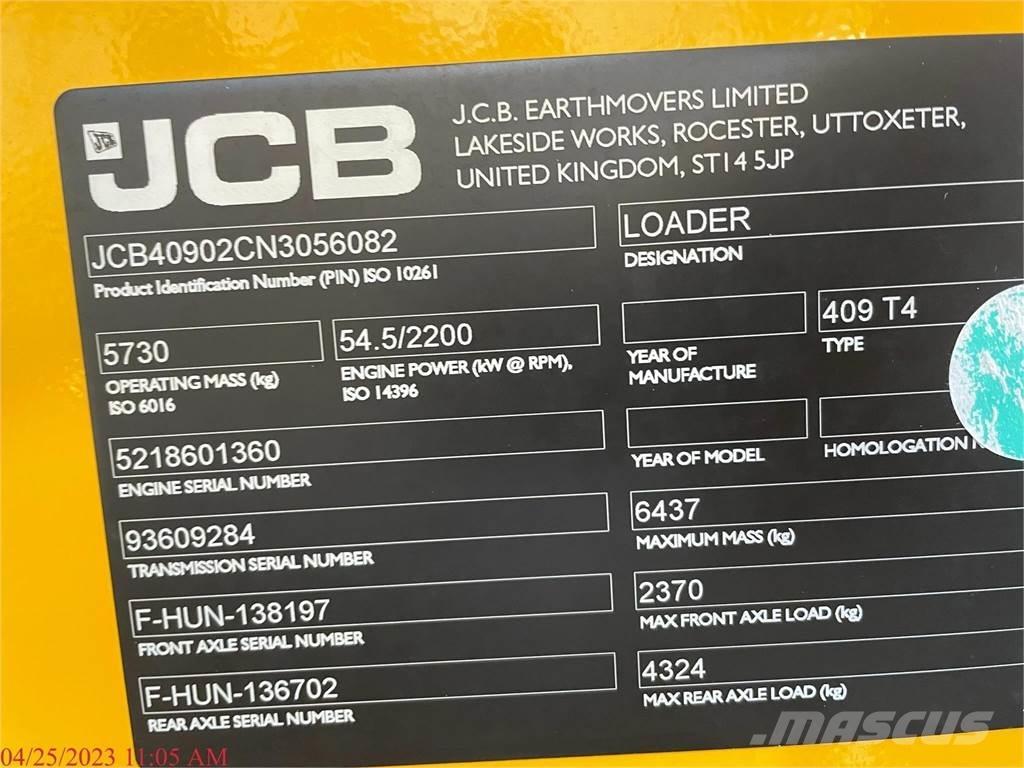 JCB 409 Hjullastare