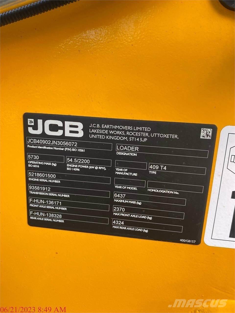 JCB 409 Hjullastare