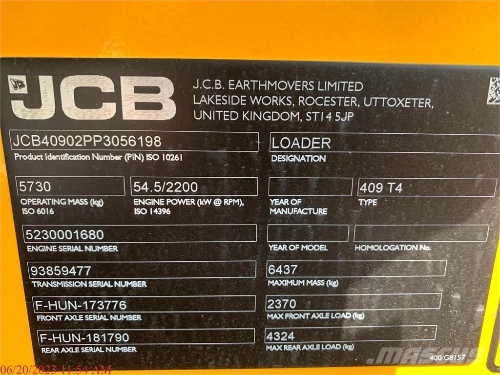 JCB 409 Hjullastare