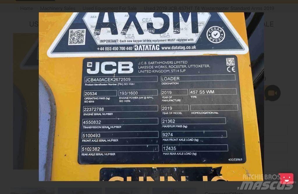 JCB 457 Hjullastare