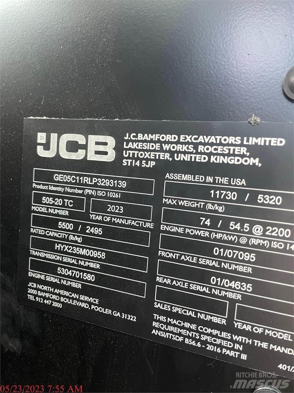 JCB 505-20TC Teleskoplastare