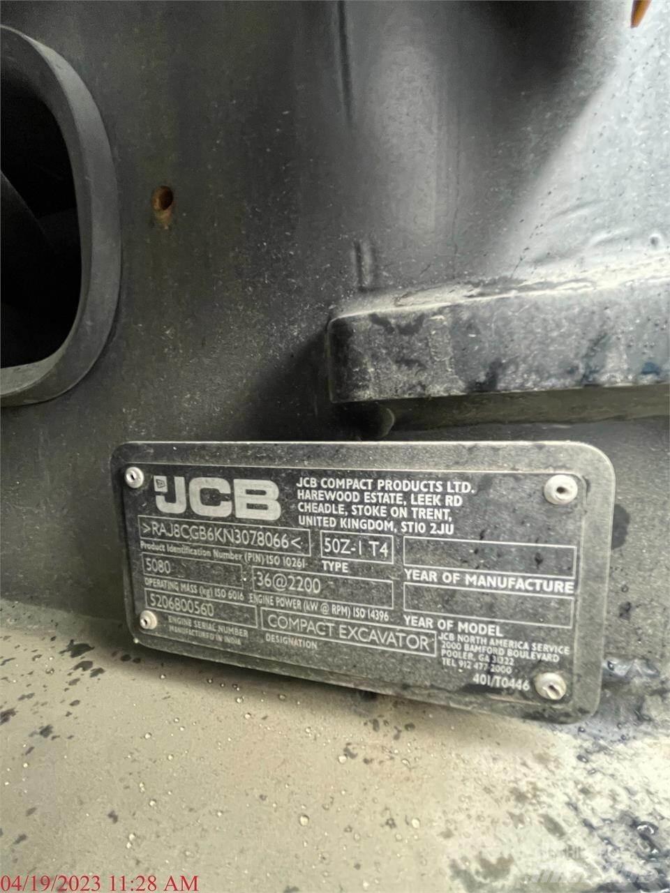 JCB 50Z-1 Minigrävare < 7t