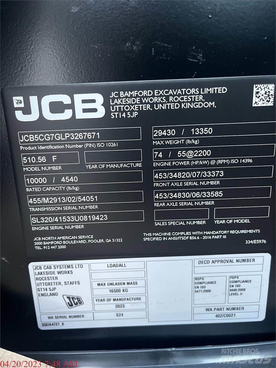JCB 510-56 Teleskoplastare
