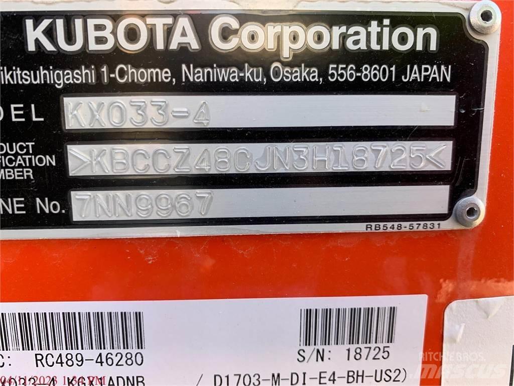 Kubota KX033-4 Minigrävare < 7t