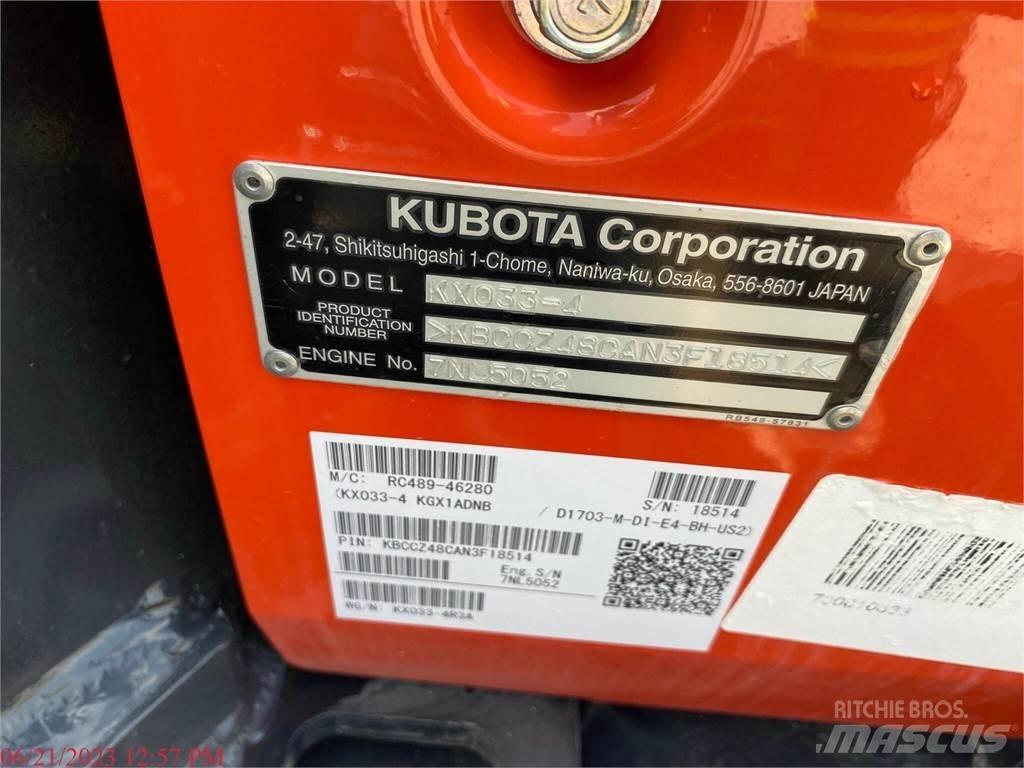 Kubota KX033-4 Minigrävare < 7t