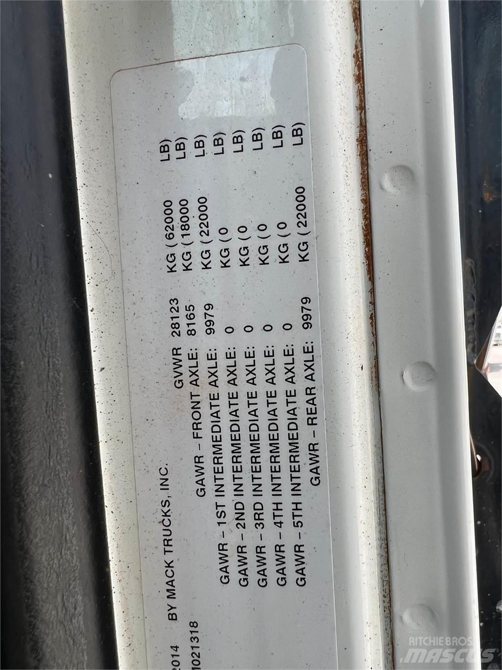 Mack GRANITE GU713 Entreprenad - Övrigt