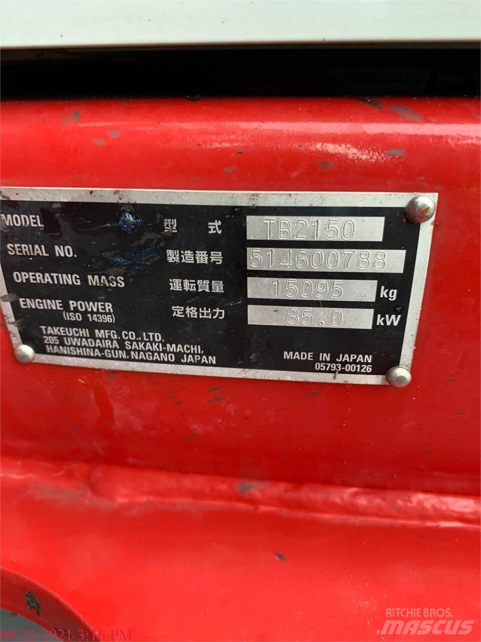 Takeuchi TB2150 Bandgrävare