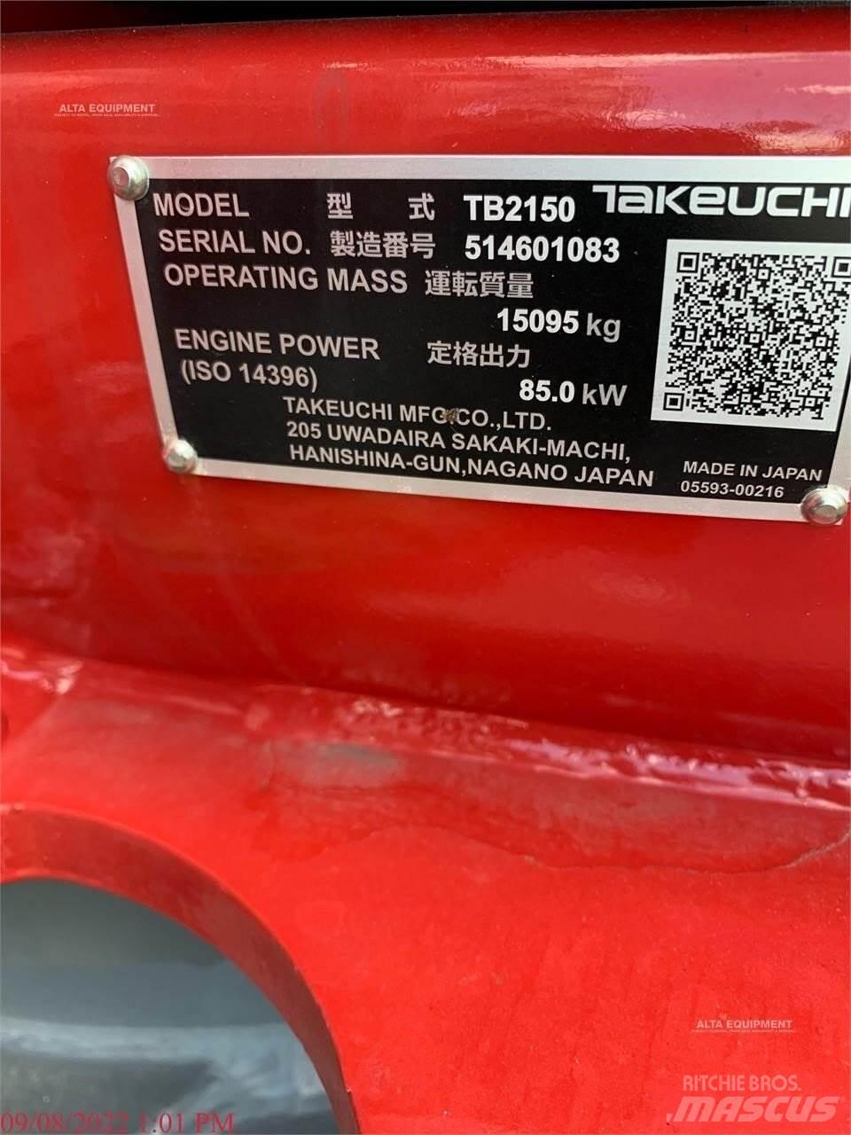 Takeuchi TB2150 Bandgrävare
