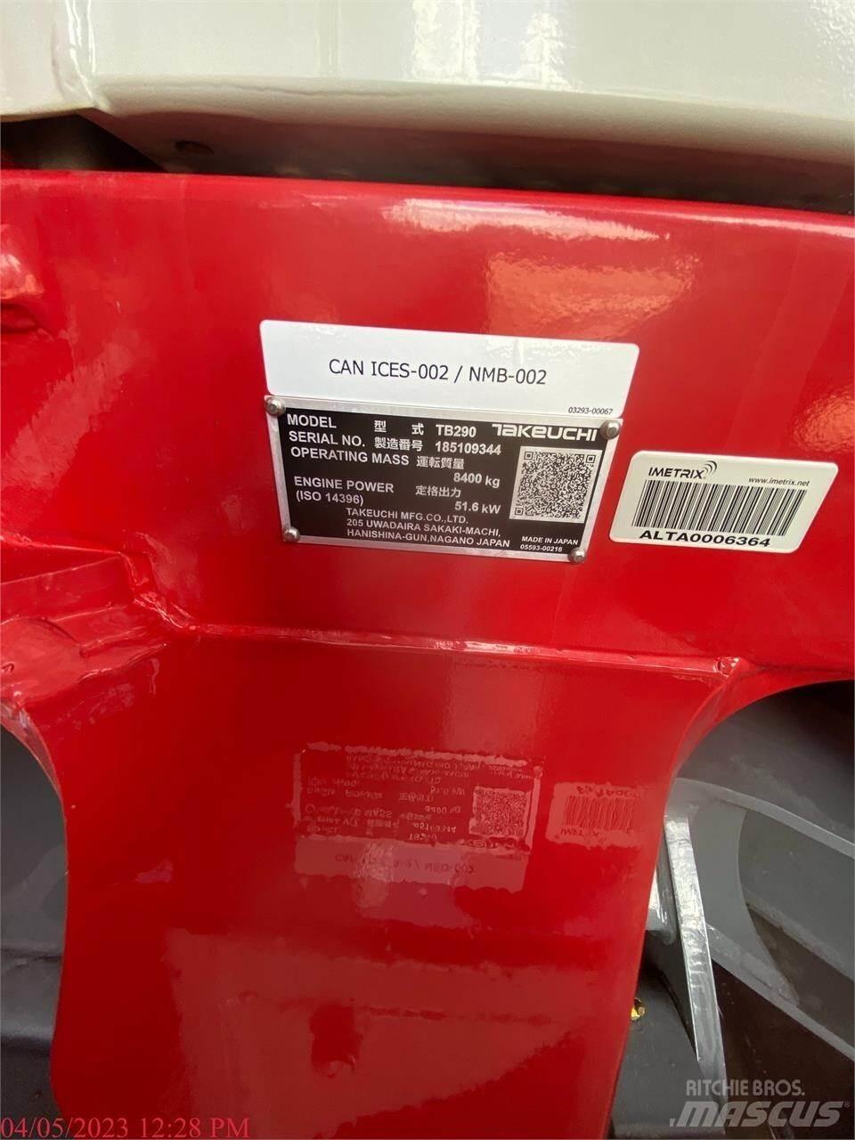 Takeuchi TB290 Bandgrävare