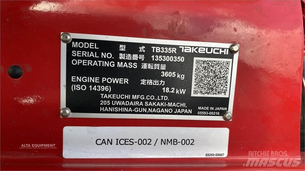 Takeuchi TB335R Minigrävare < 7t