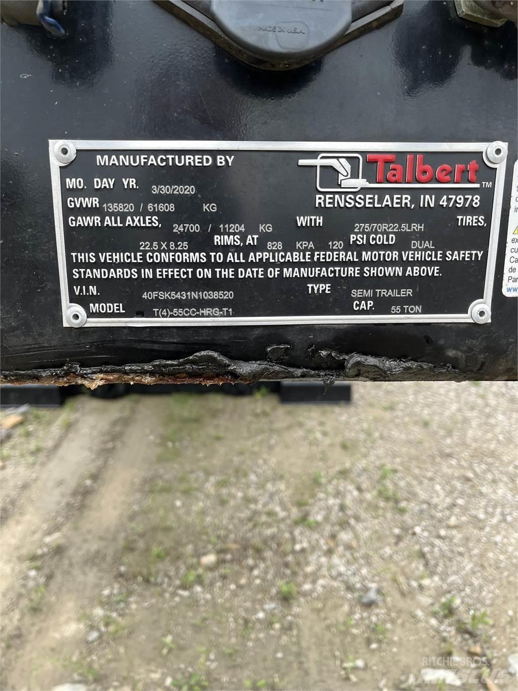 Talbert  Låg lastande semi trailer