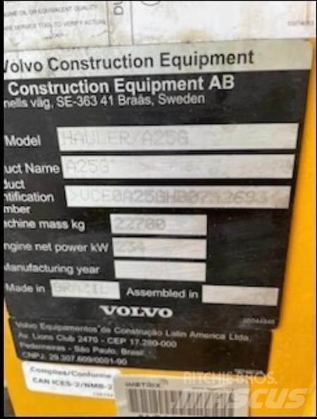 Volvo A25G Midjestyrd dumper